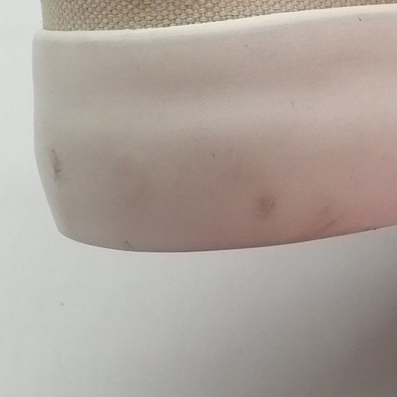 Maurices Womens Sneakers Sadie Beige Canvas Lace Up Walking‎ Shoe Platform 9 - Picture 12 of 12